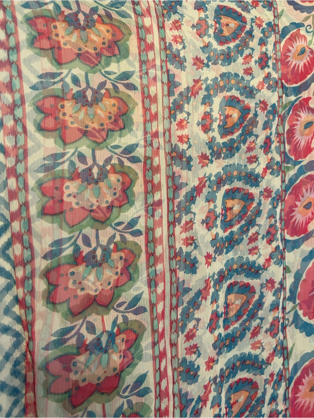 Bohemian Floral Kimono Cardigan - Pink & Cream - Picture 3 of 6